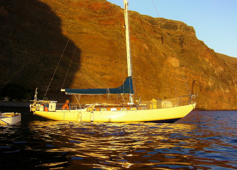vor Anker, La Gomera