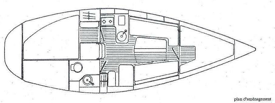 Jeanneau Sun Odyssey 30_Plan d\'amenagement